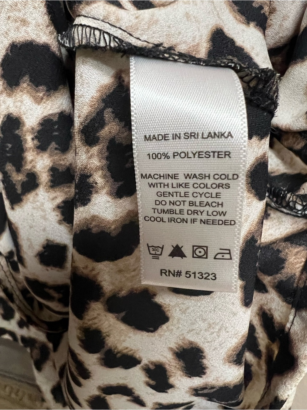 1. State Leopard Print Cross Over V-Neck Blouse - Picture 4 of 10